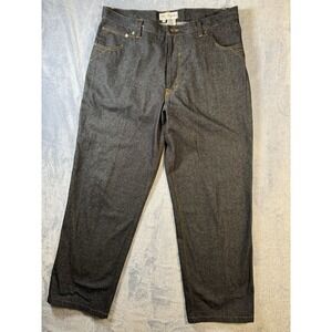 Il Canto Mens Jeans Dark Wash Wide Leg Relaxed Soft Denim Tag 40L True 40x32.5